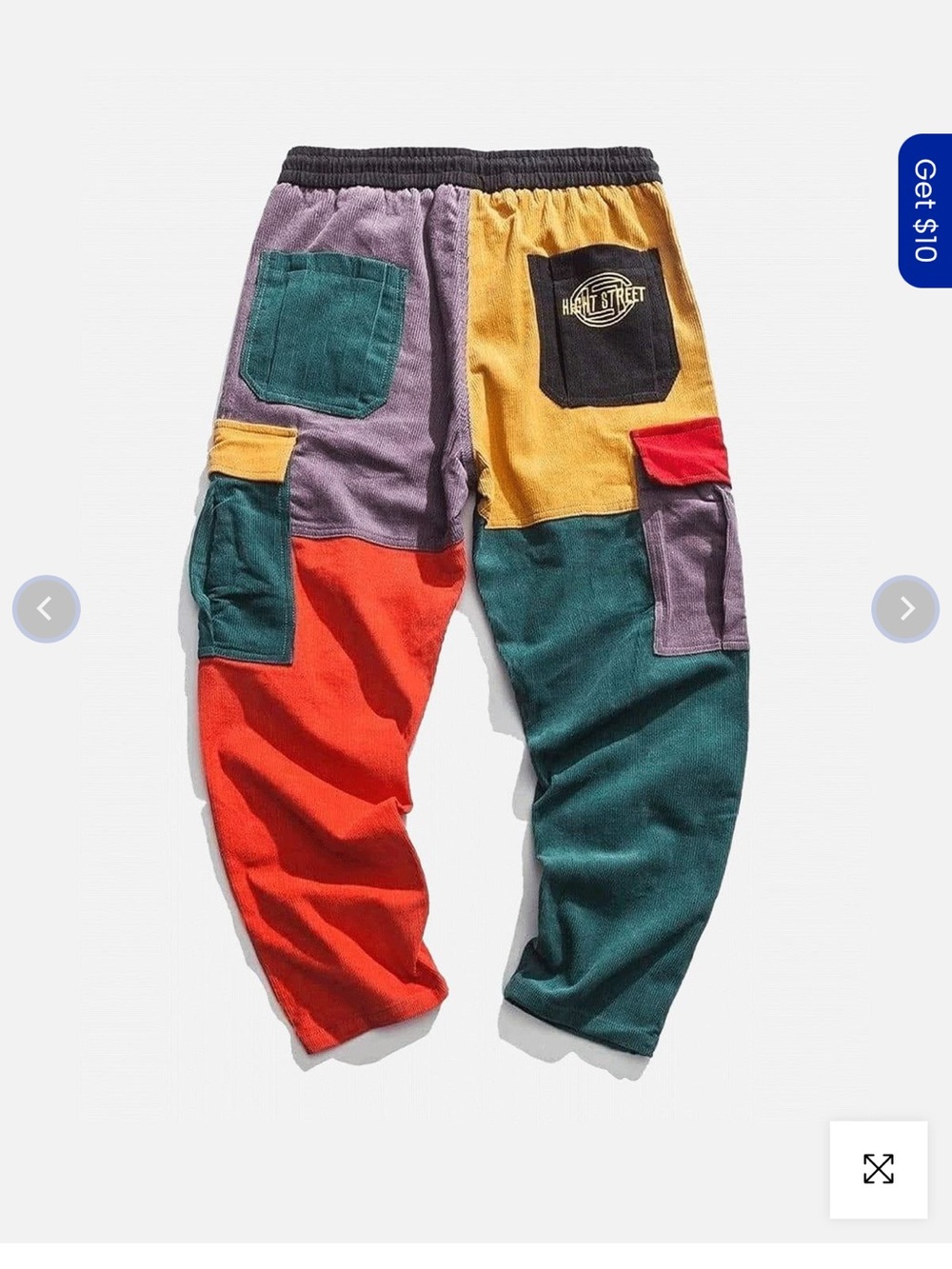 Colorblock Cargo Joggers - Multicolor - Picture 2 of 6